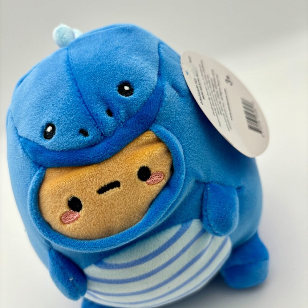 Smoko DINOSAUR TAYTO Mini Mochi Plush Potato Blue Dino 6" Stuffed Animal NEW